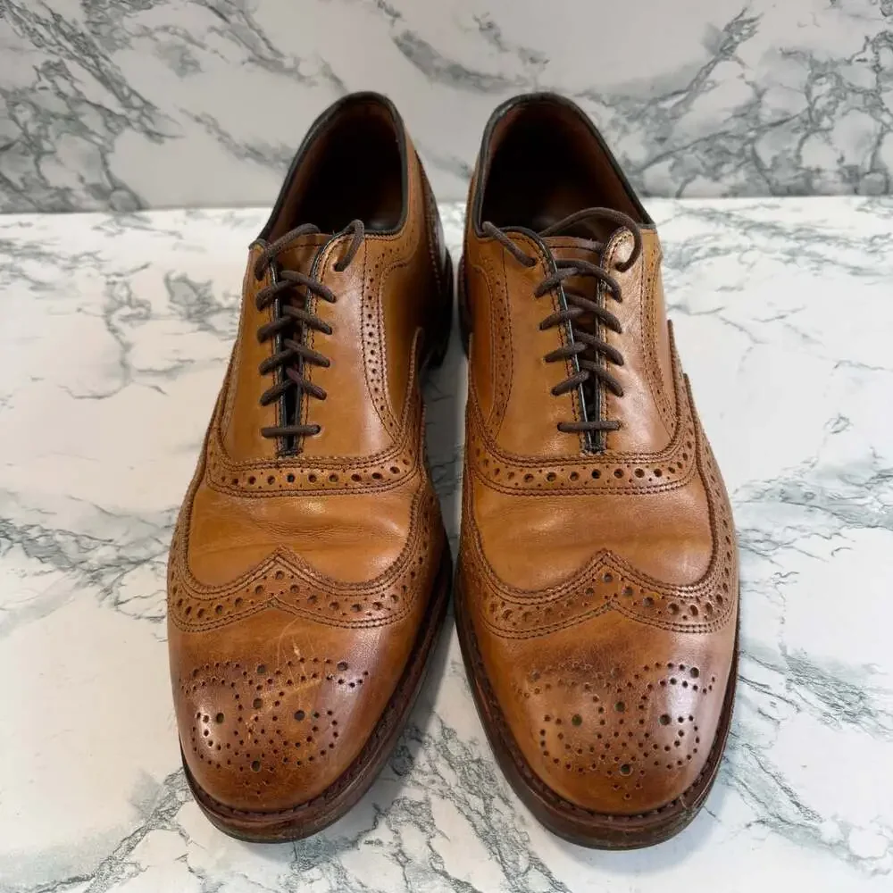Allen Edmonds Men 11D Mcallister Wingtip Oxford Dress Shoe Business Casual Brown